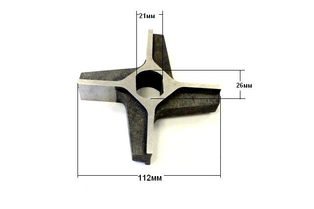 Нож двухсторонний к мясорубке волчку ВРД-125