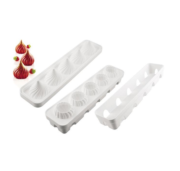 Форма силиконовая Русские купола d67мм h73мм 5х125мл + подставка