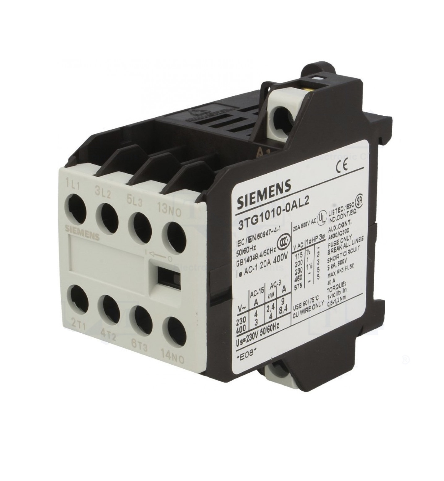 Контактор для пароконвектомата Tecnoeka 3TG1010-0AL2 9А 230В