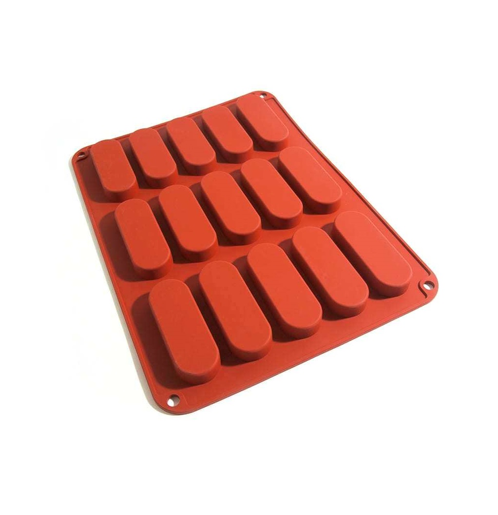 Форма силиконовая Эклеры (15шт. 79х28мм h13мм) 290х215мм