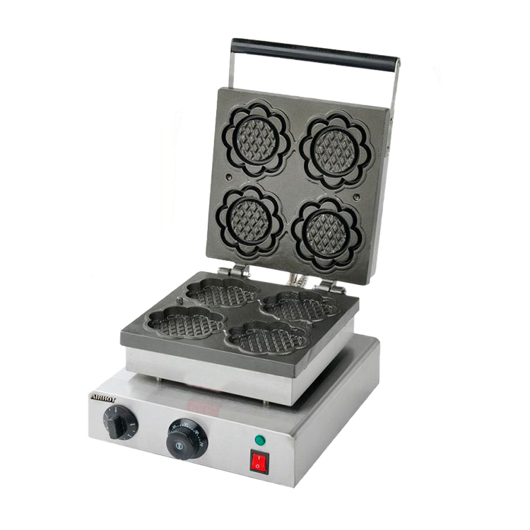 Вафельница бельг. вафель форма цветок 4 шт. WBSF-4