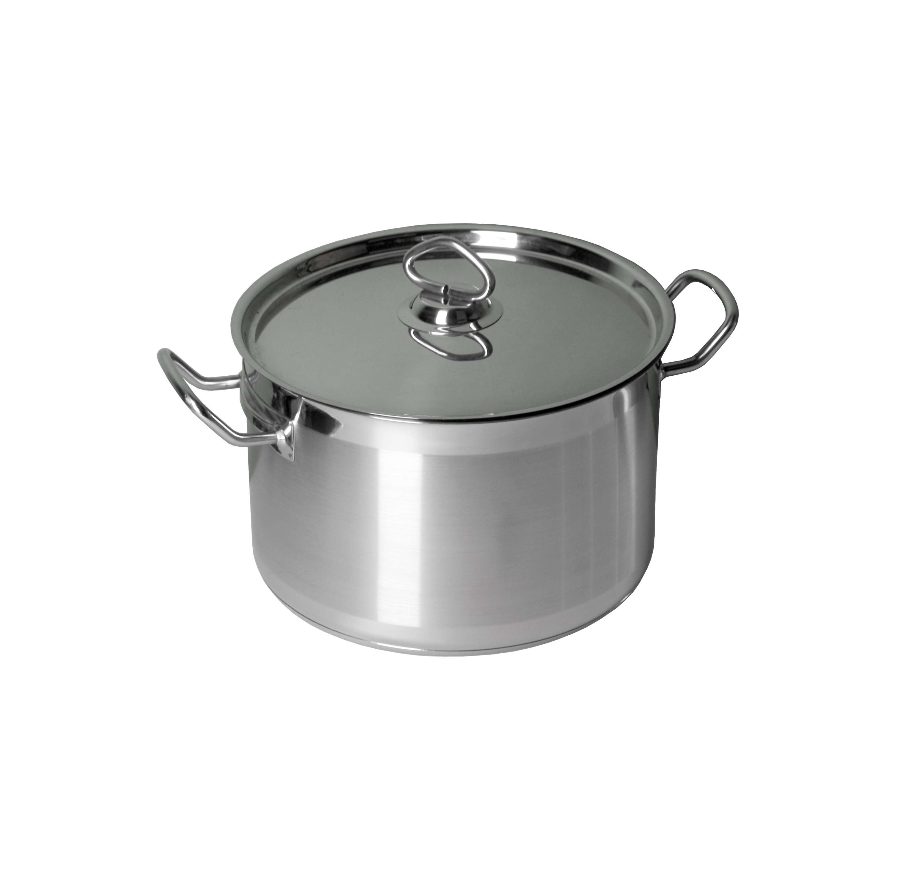 Кастрюля нержавеющая сталь 2л с крышкой d195 h85мм индукция