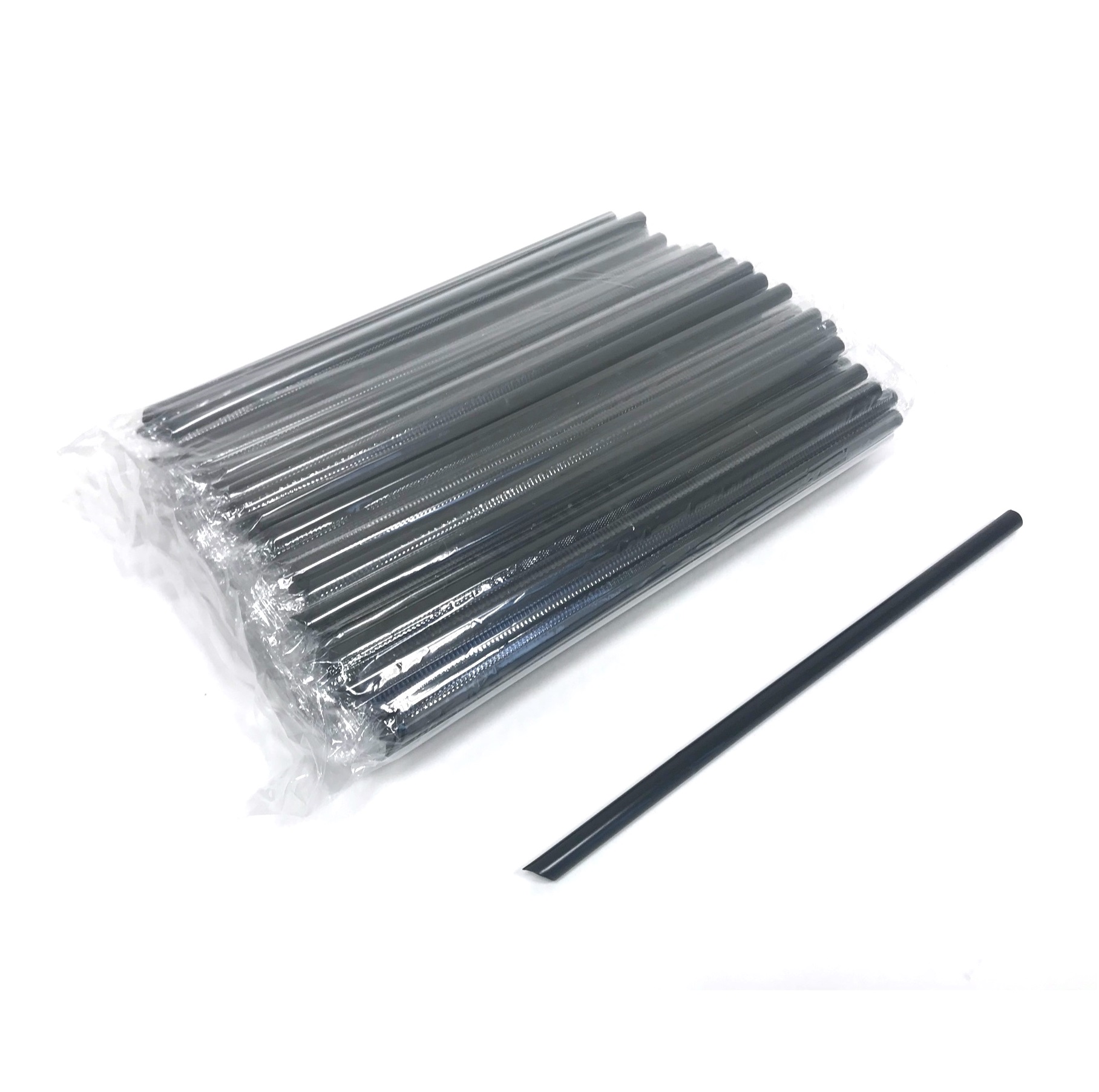 Трубочки к запайщику тонкие для напитков с острым концом 210мм d5мм пластик (упаковка 100шт.)