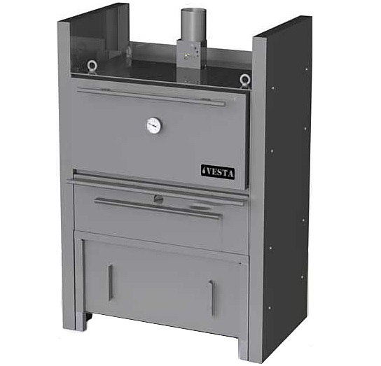 Печь-мангал c подставкой и тепловым шкафом VESTA 45