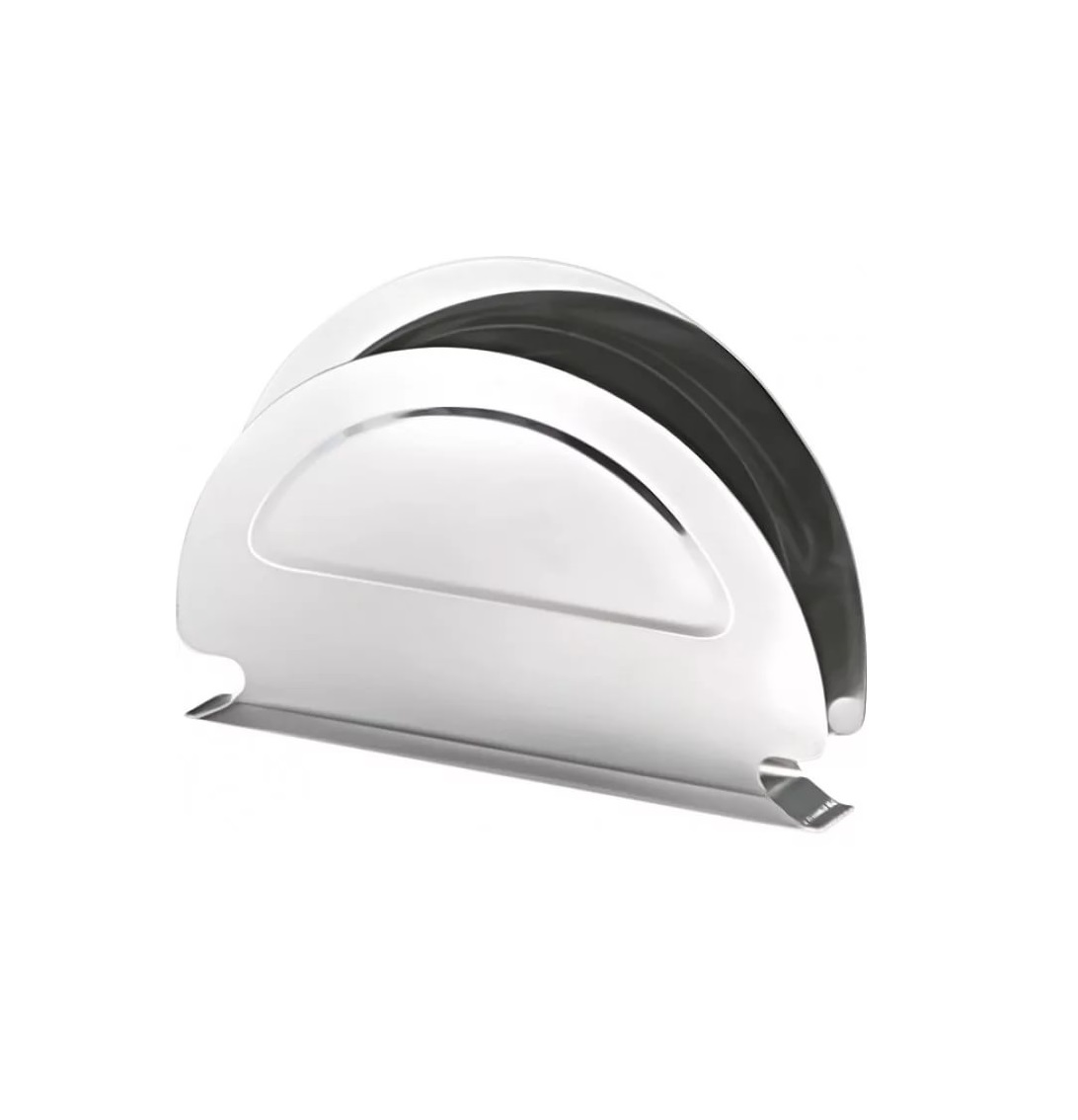 Салфетница нержавеющая сталь полукруг 115х80х15мм