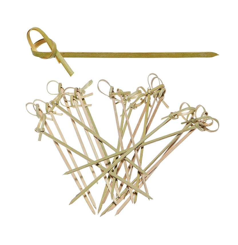 Пики шпажки деревянные Узелок 120мм (упаковка 100шт.)