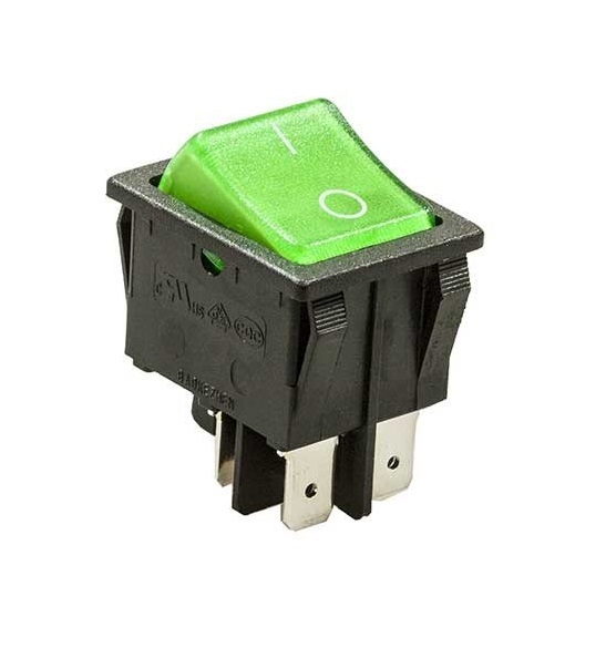 Кнопка KCD-4 15A 250В с подсветкой