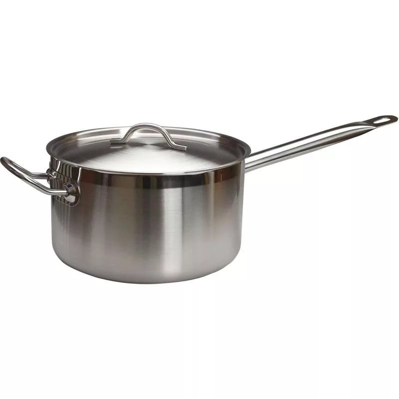 Сотейник 8л нержавеющая сталь тройное дно индукция