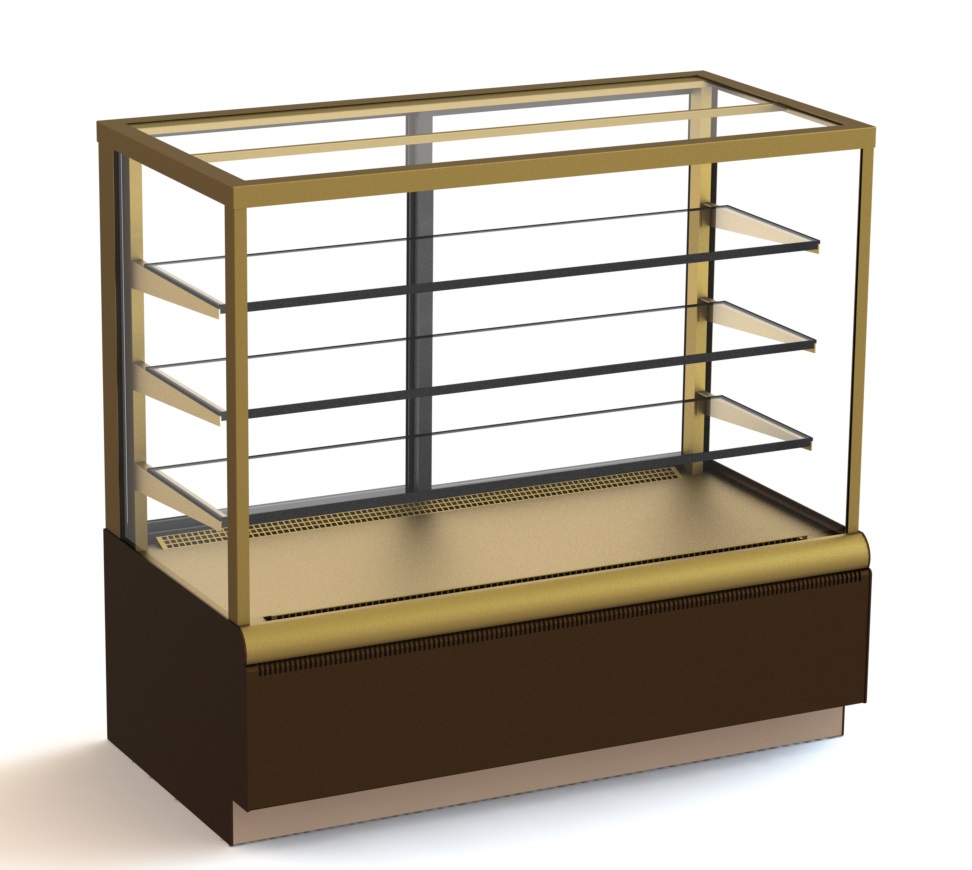 Витрина холодильная Carboma ВХСв-1,3д Cube Люкс