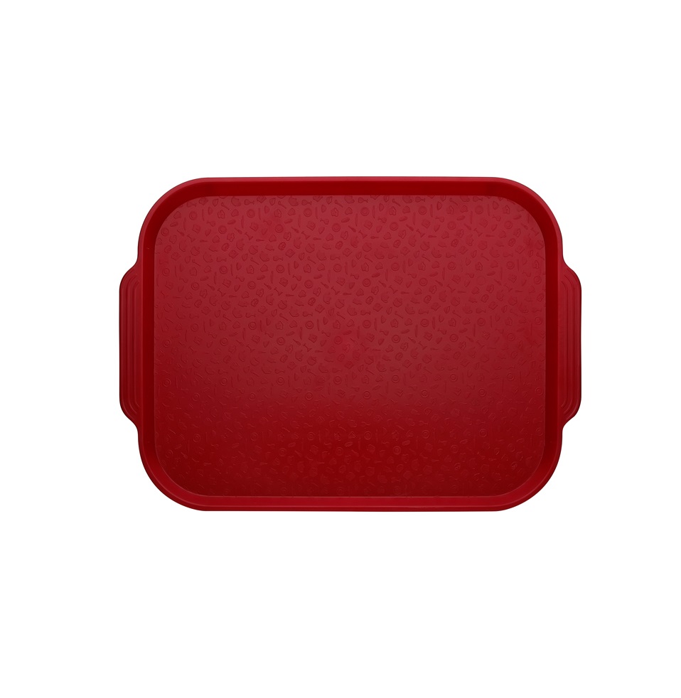 Поднос пластиковый 450х355мм вишневый