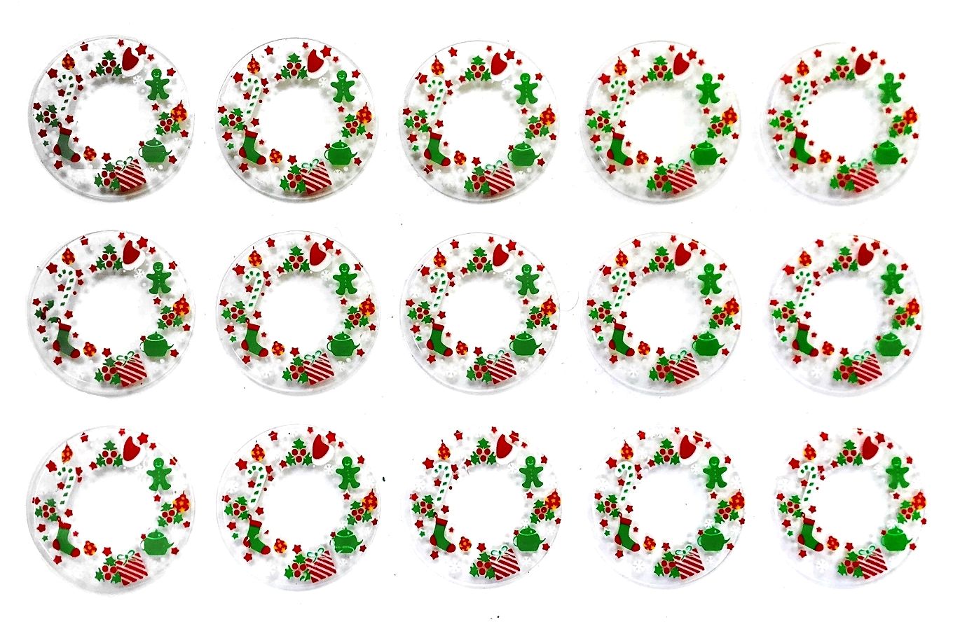 Форма для шоколада Новогодний венок (325х225мм 15шт. d55мм) пластик