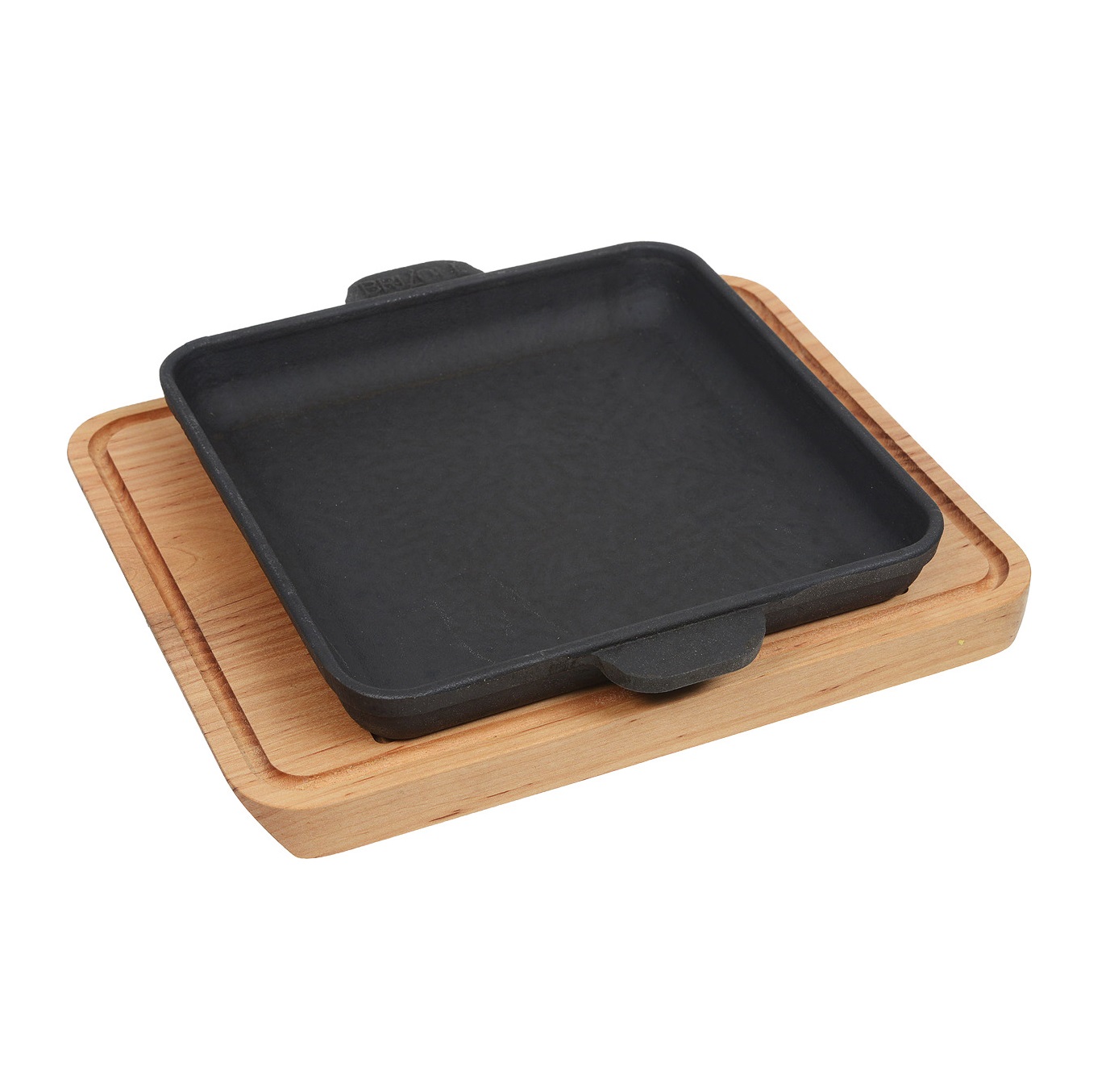 Сковорода чугун порционная квадрат 740мл на подставке