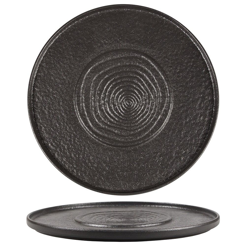 Блюдо для подачи 300мм фарфор "Black Star"