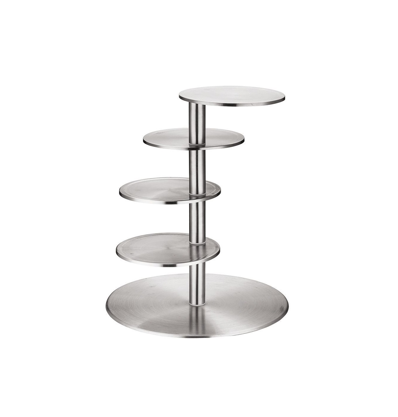 Подставка для кондитерских изделий 5 ярусов h430мм нержавеющая сталь