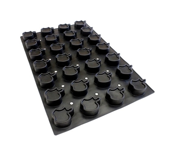 Коврик Яблоко надкусанное (28шт. 55х65мм h30мм) 600х400мм