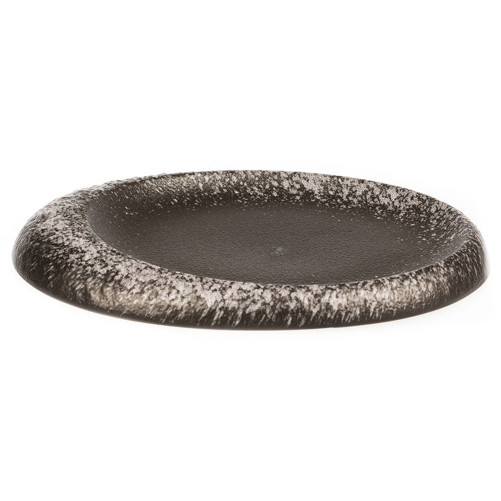 Тарелка 280мм фарфор "Black Raw Stellar"