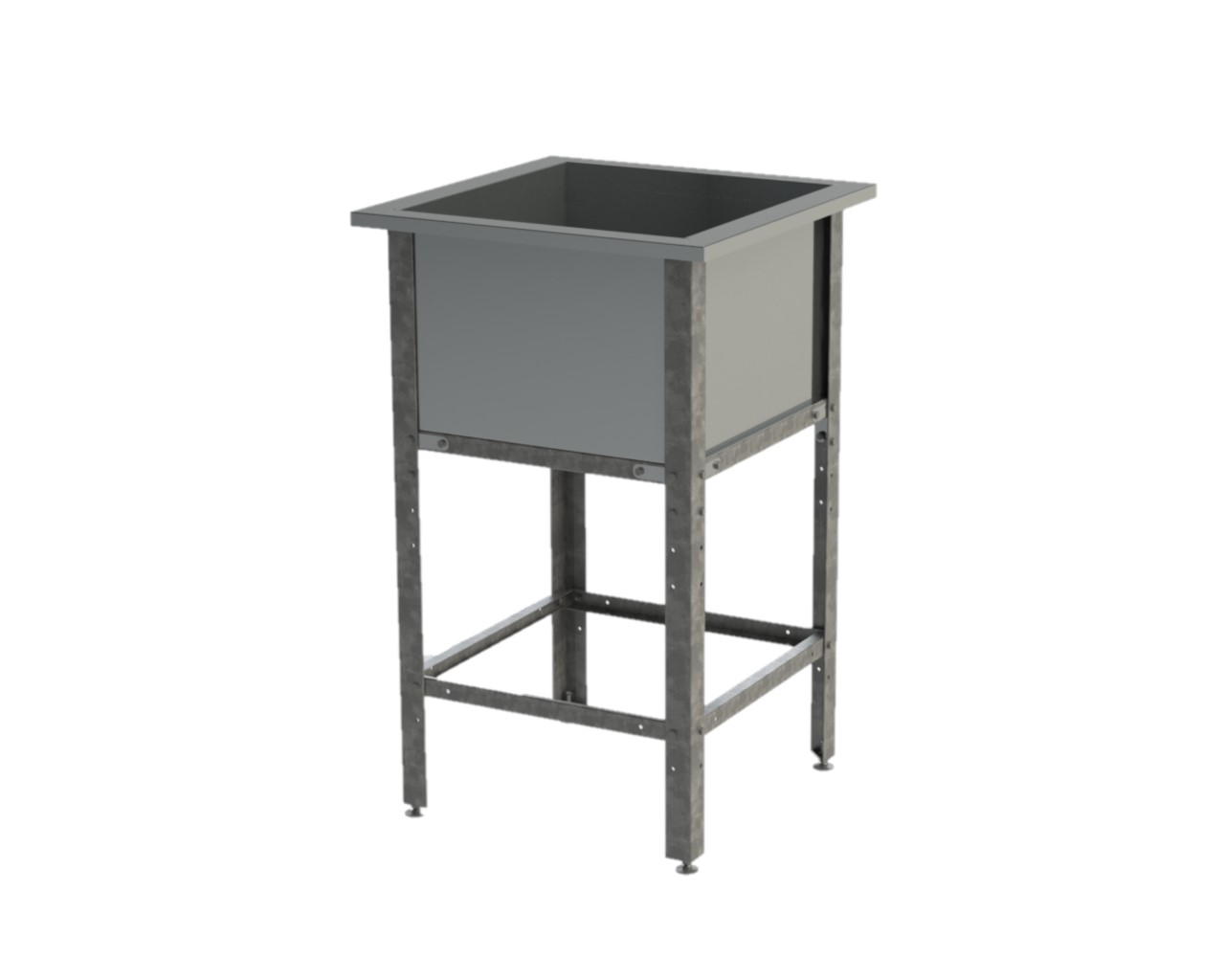 Ванна моечная 1-секционная 700х700х870мм AISI 430