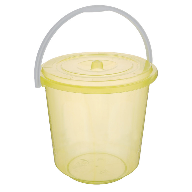 Ведро пластиковое "Крепыш" 5л с крышкой
