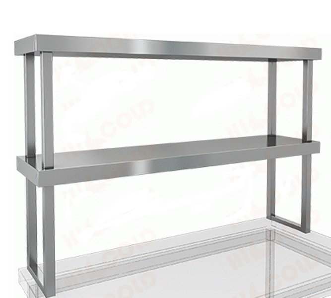 Полка 1500х300х600мм двухуровневая