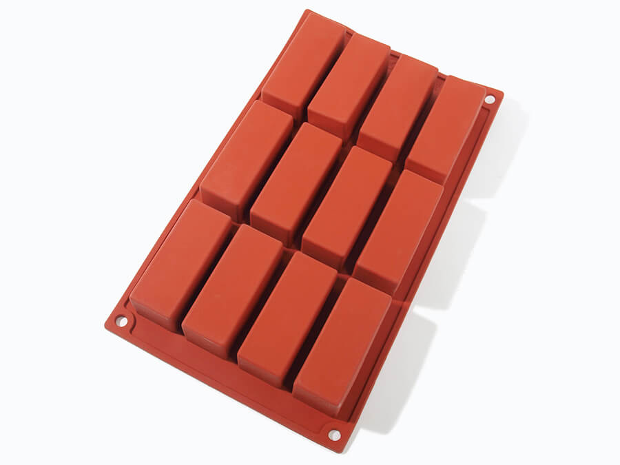 Форма силиконовая Прямоугольники (12шт. 79х29мм) 175х295мм