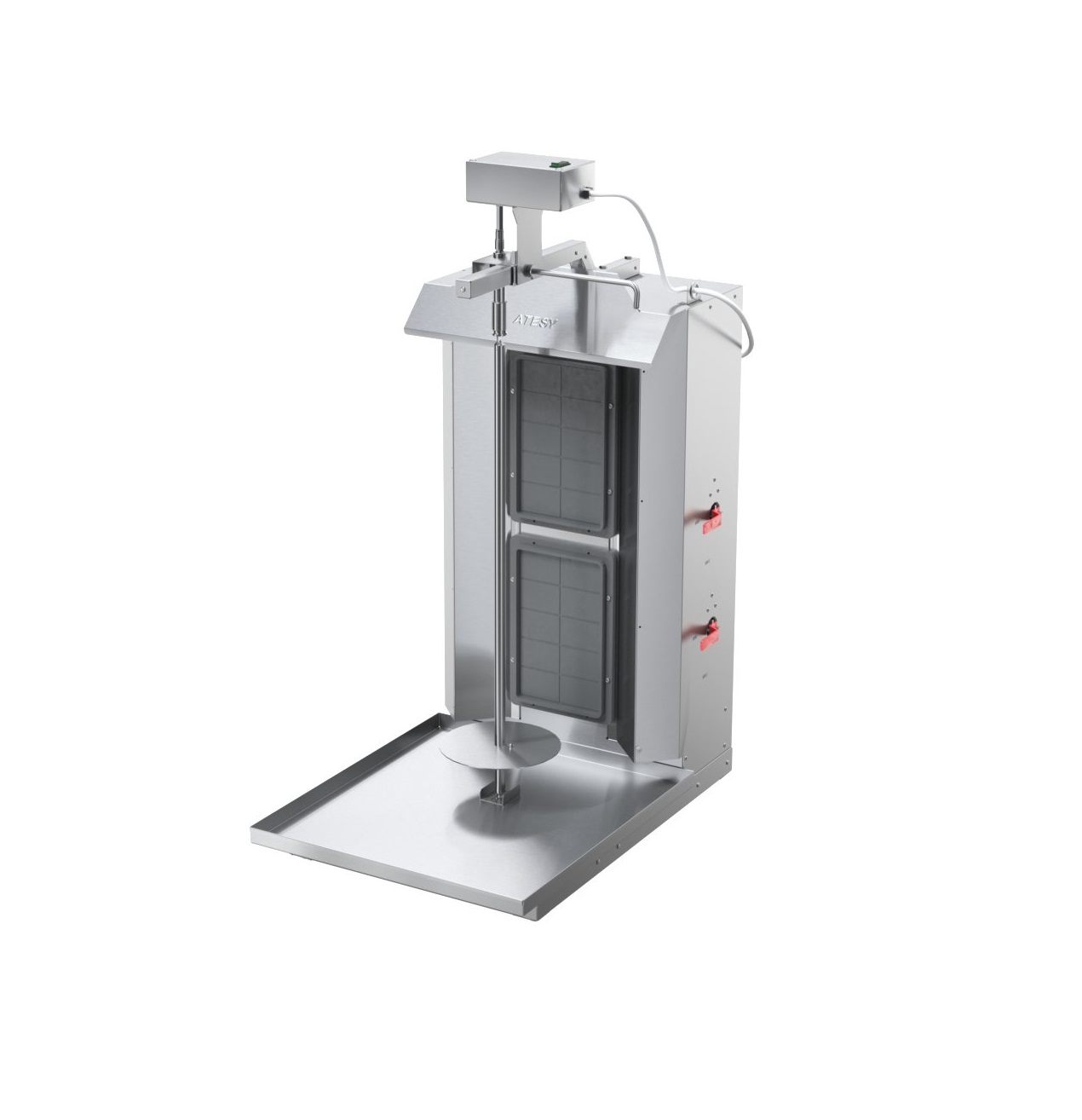 Аппарат Шаурма газовая с электроприводом нержавеющая сталь Атеси 2-ГАЗ-05-Н+ЭПШ-01