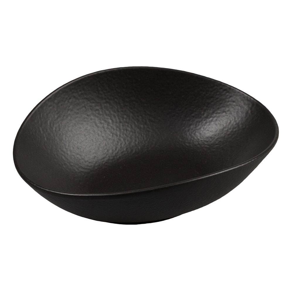 Блюдо для подачи 190х145х64мм фарфор "Black Raw Stellar"