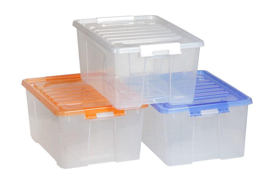 Контейнер пластиковый 40л с крышкой