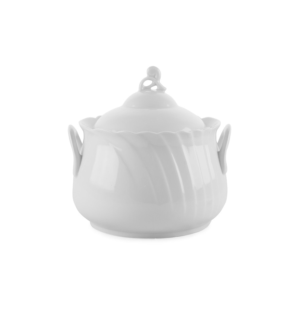 Супница 2,2л с крышкой фарфор