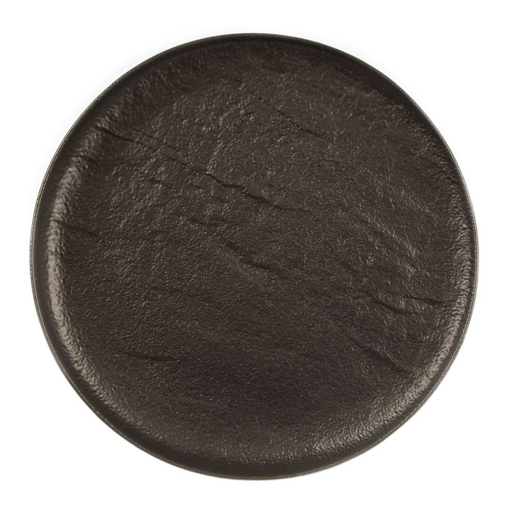 Тарелка 270мм фарфор "Black Raw Stellar"