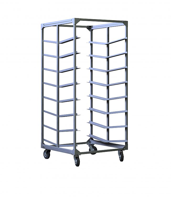 Тележка вагонетка лотковая хлебная