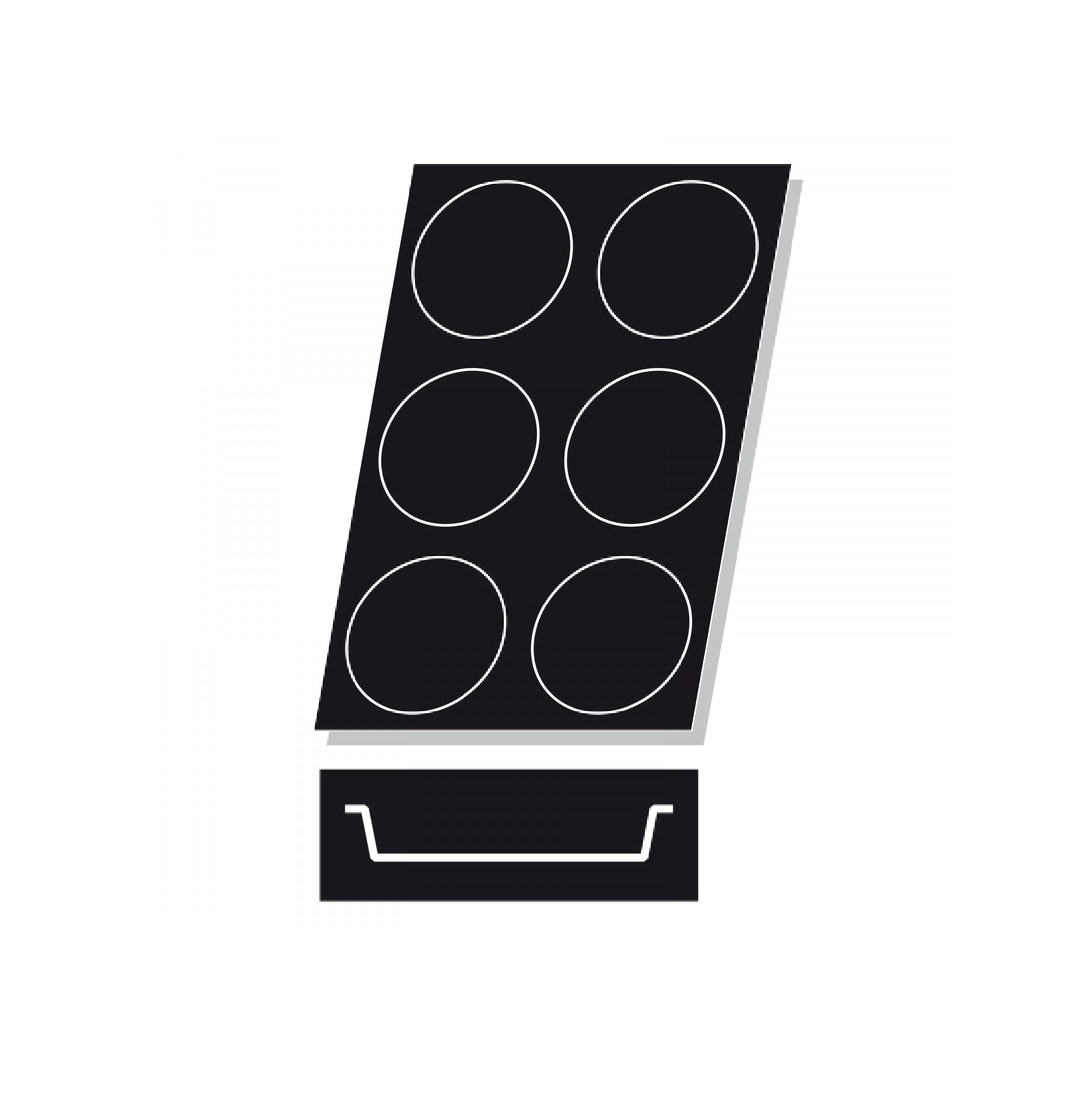 Коврик  Круг (6шт. d166мм h12мм) 600х400мм