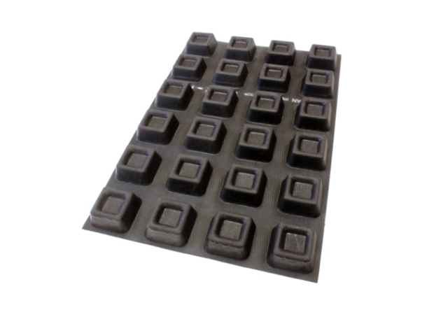 Коврик Квадратные саварины (24шт. 70х70мм h30мм) 600х400мм