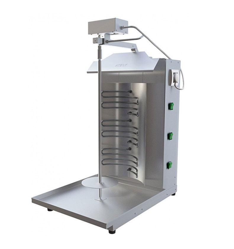 Аппарат Шаурма электрическая с электроприводом оцинкованная сталь Атеси Шаурма-3 ЭЛ М-Э