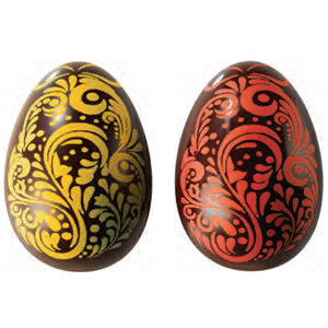Форма для шоколада пасхальная Яйцо Арабески (170х135мм 6шт 60х43х22мм) пластик