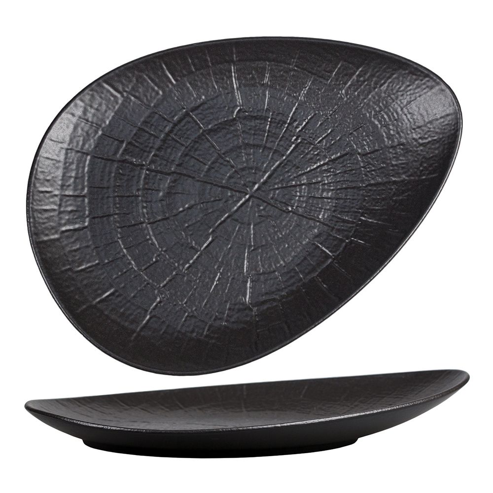 Блюдо для подачи 33х310х50мм фарфор "Black Raw Stellar"