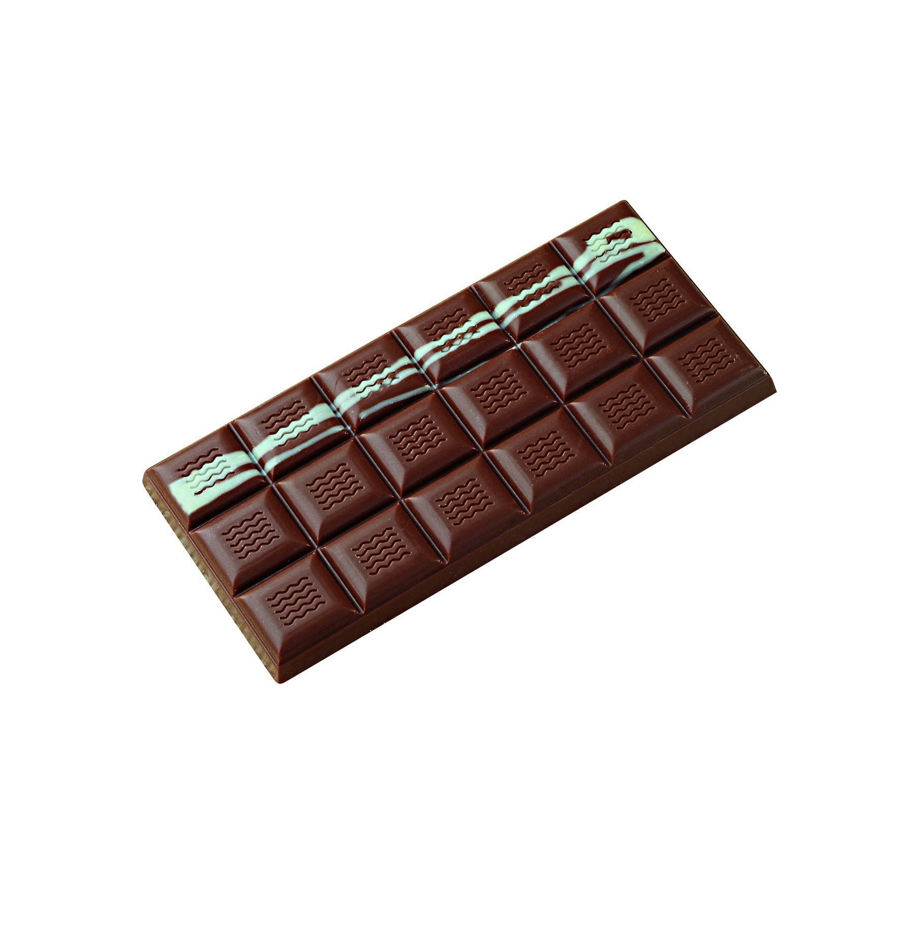 Форма поликарбонатная "Плитка шоколада с волнами"