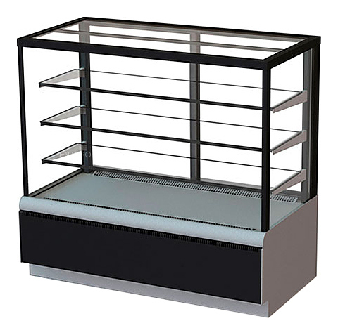 Витрина кондитерская Carboma ВХСв-1,3д Cube Люкс Техно