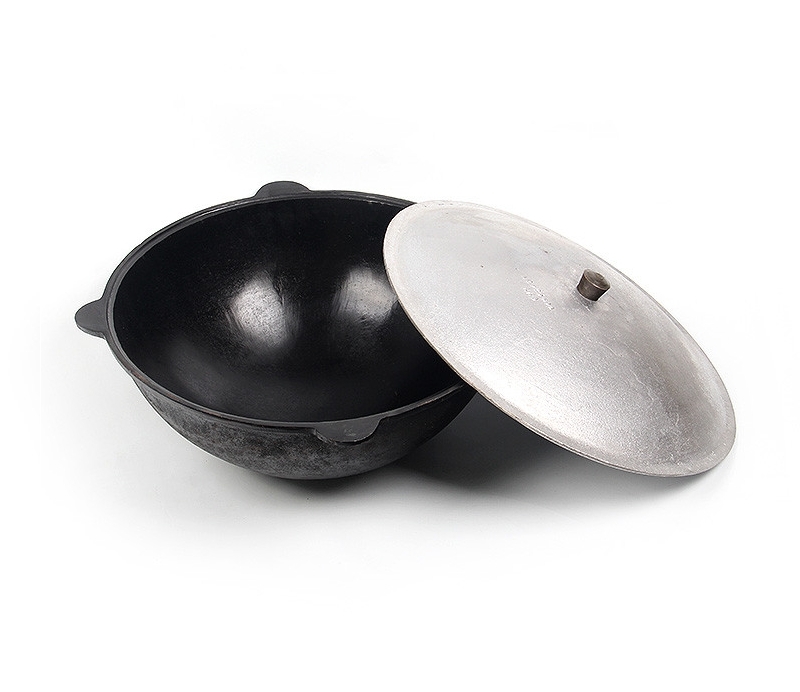 Казан чугунный с крышкой 16л