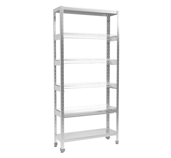 Стеллаж кухонный для тарелок 900х300х1950