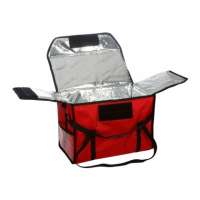 Термосумка для обедов 44л 500х200х350мм фольгированная красная