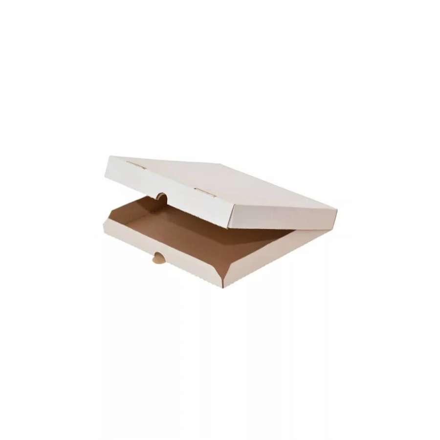Коробка для пиццы, пирога 250х250х40мм (белая)