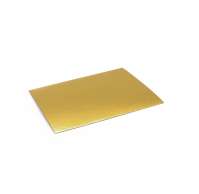 Подложка картонная прямоугольная 150х200мм (золото)