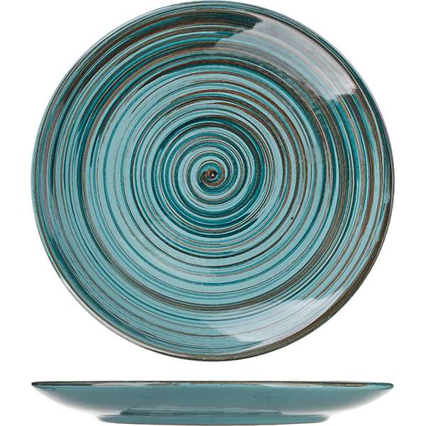Тарелка мелкая d220мм "Скандинавия" голуб. керамика  СНД00009112