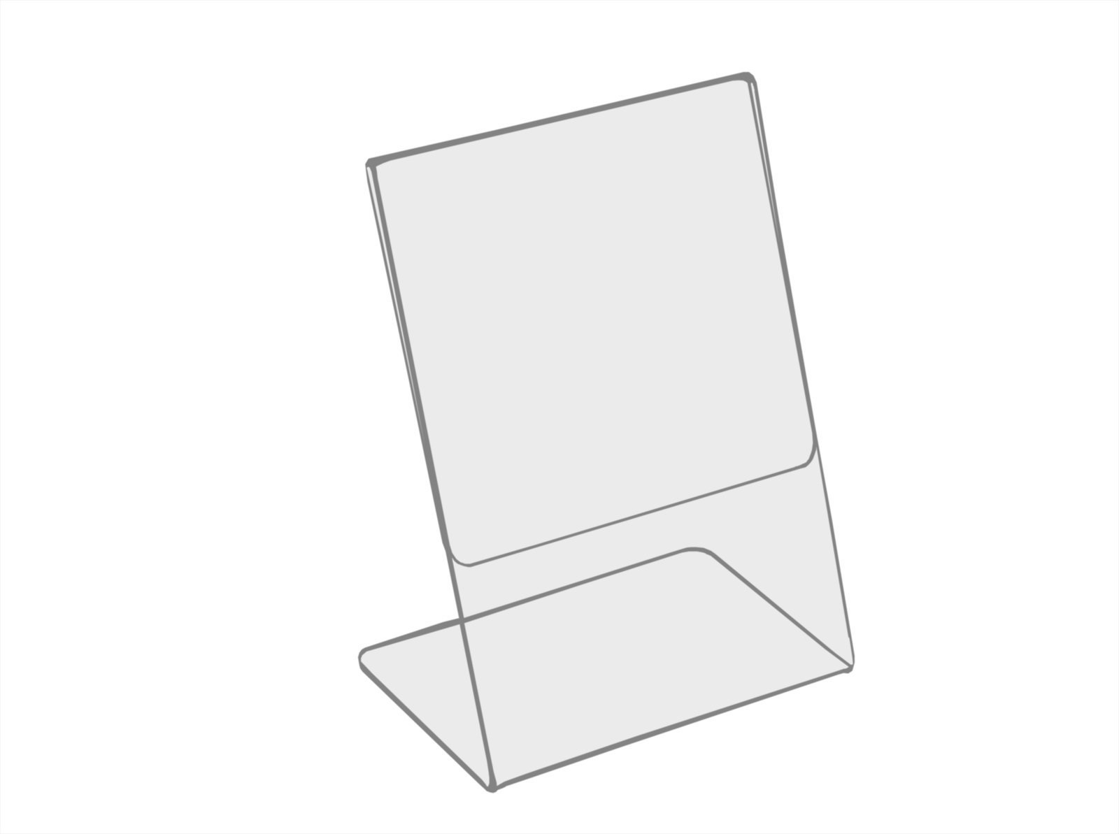 Ценникодержатель универсальный 60х80мм пластик