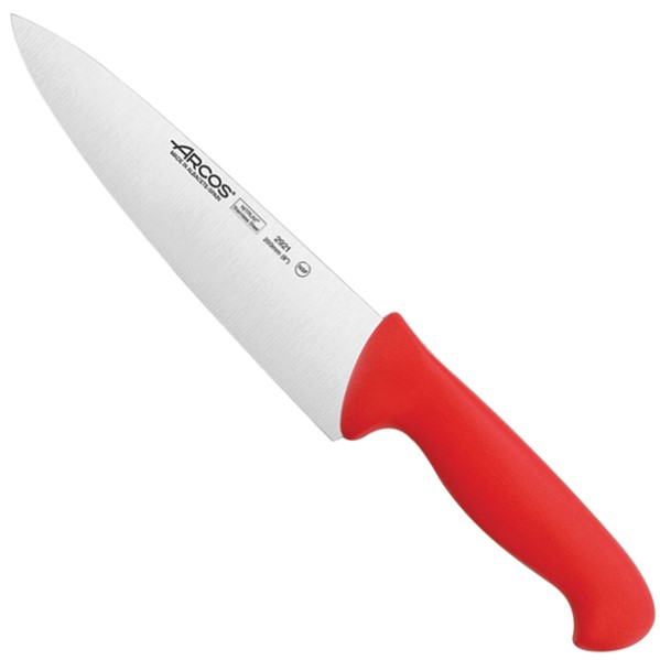 Нож поварской 200/333мм красный
