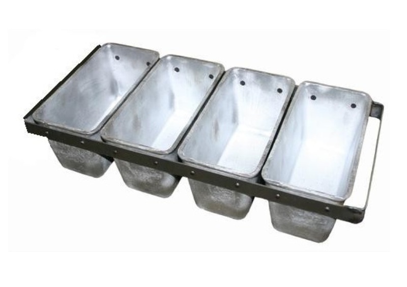 Форма для хлеба с ручками 500х220мм h115мм 4х670мм