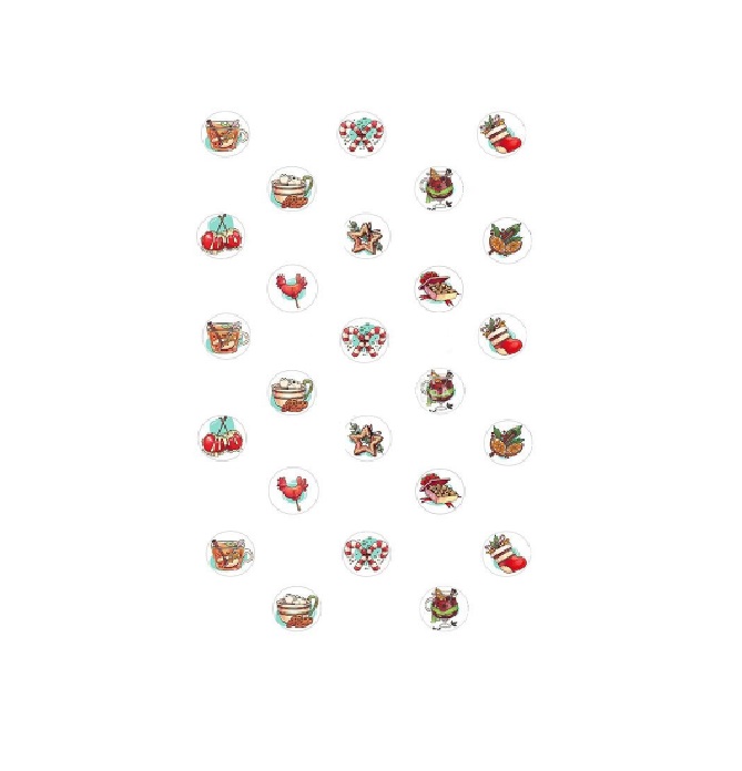 Бумага для меренги с рисунком "Новогодний глитвейн"