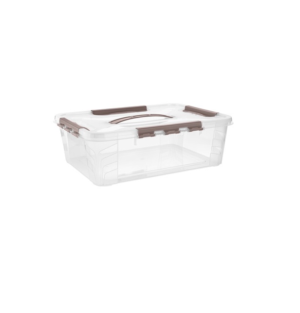 Ящик универсальный с крышкой полипропилен 390х290х124мм 10л