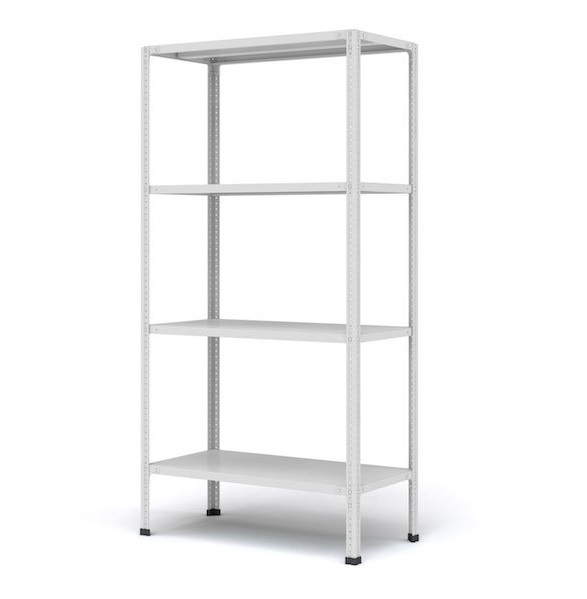 Стеллаж металлический МС-1500х400х2000мм 4 полки