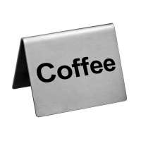 Табличка "Coffe" 50х40мм нержавеющая сталь